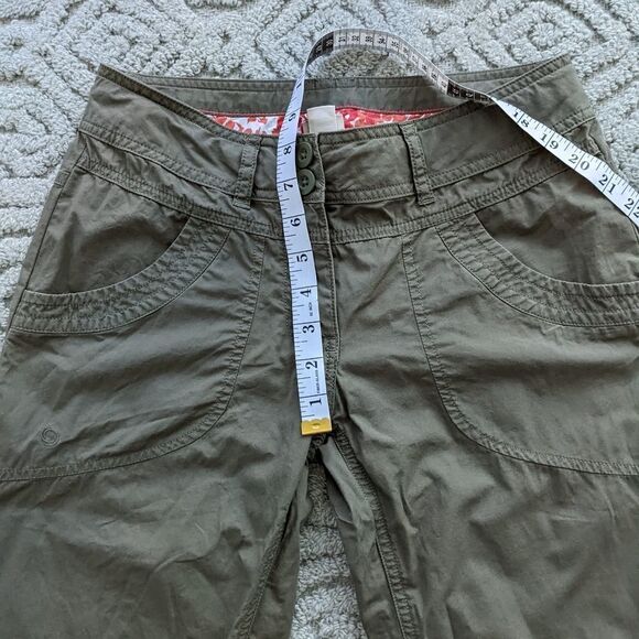 MEC Khaki green hiking trail crop pants size 2 @L1 - Picture 10 of 10